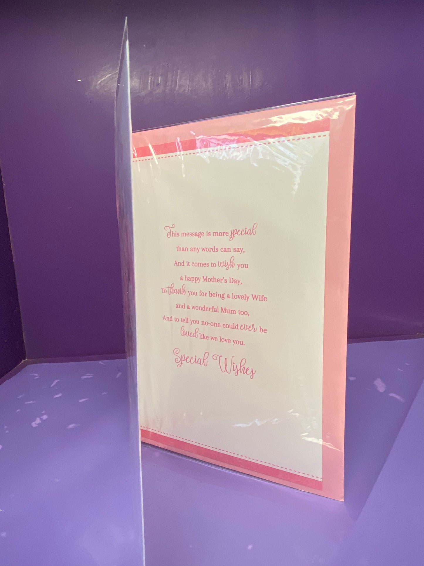 Mothers Day Card for Wife